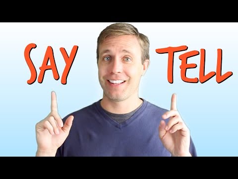 SAY vs TELL | Confusing Words in English