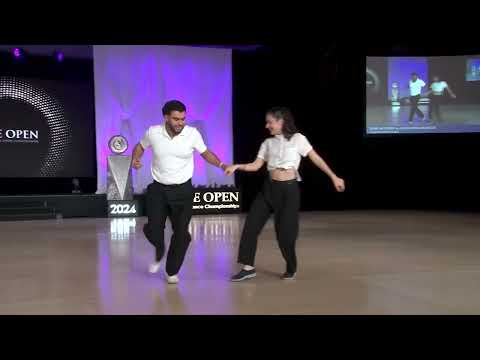 Juan Aguirre and Alexandra Branco - 4th place WCS Strictly Swing Open Finals - The Open 2024