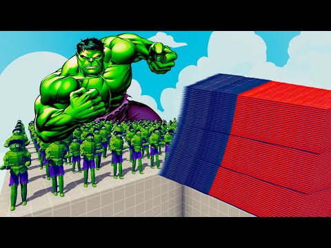 200x HULK + 1x GIANT vs EVERY GOD - Totally Accurate Battle Simulator TABS