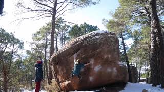 Video thumbnail of El pelele, 7b. Albarracín