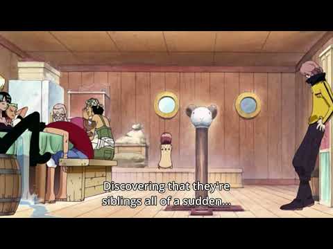 Luffy ask Nami to fix his hat