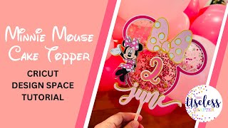 Minnie Mouse Cake Topper | Cricut Design Space Tutorial