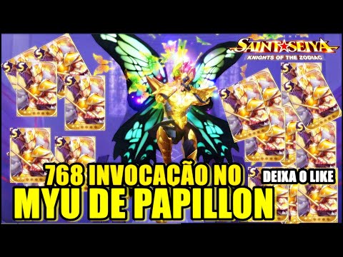 FIQUEI LOUCO 768 GEMAS NO PAPILLON CHUVA DE CAVALEIROS NEGRO SAINT SEIYA AWAKENING