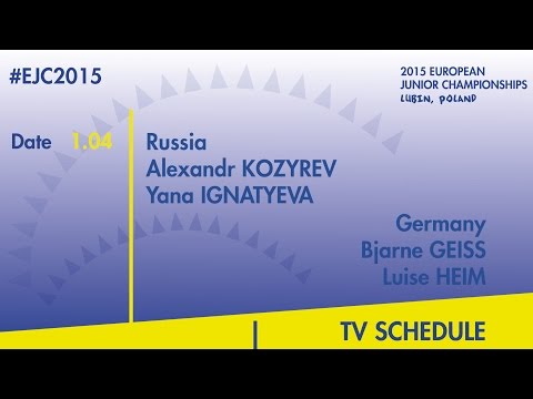 A.Kozyrev/Y.Ignatyeva(RUS) VS. B.Geiss/L.Heim(GER) #EJC2015 Lubin, Poland