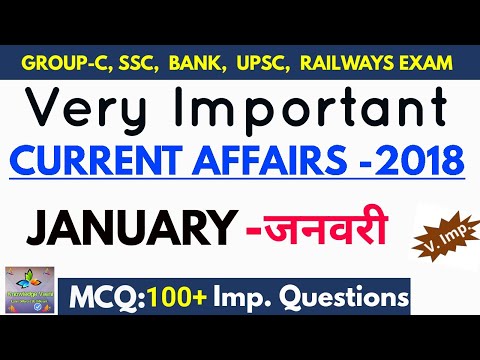 Best Current Affairs of January 2018