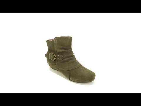 PureSole Suede Hidden Wedge Bootie