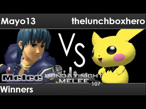 MNM 107 - Mayo13 (Marth) vs thelunchboxhero (Pichu) Winners - Melee
