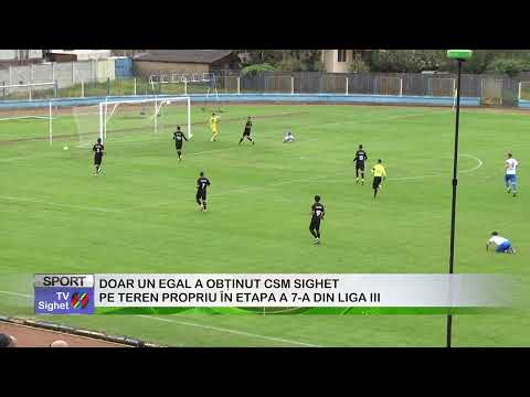SPORT  DOAR UN EGAL A OBȚINUT CSM SIGHET PE TEREN PROPRIU ÎN ETAPA A 7 A DIN LIGA III