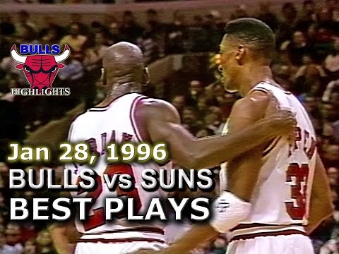 Jan 28 1996 Bulls vs Suns highlights