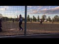 Hannah Crouch pitching Park District Championship game 2017