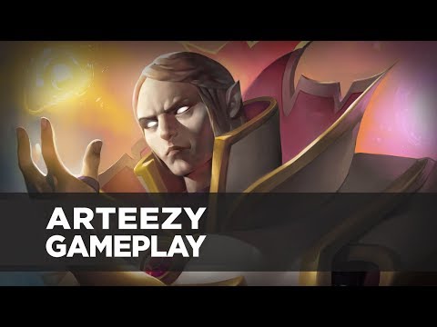 Arteezy playing Invoker (Gameplay)