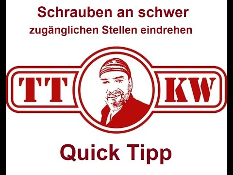 ⚠️Quick Tipp #13 Schraube schwer zugänglicher Stelle einschrauben komplizierte Schrauben eindrehen