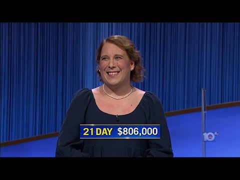 Amy Schneider wins 21st game on ‘Jeopardy!’