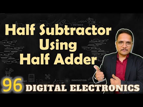 Half Subtractor using Half Adder Combinational circuit in Digital Electronics HalfSubtractor