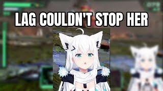 YouTube Lag Strikes Mid-Battle but She Still Pulls Off the Win! | Shirakami Fubuki