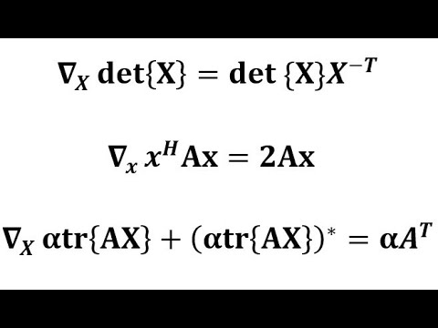 Matrix Calculus: Differentiation With Respect to Vectors and Matrices