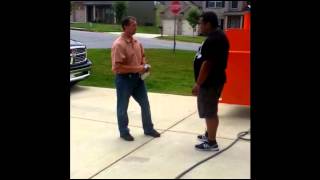 MUST SEE!!  War On BBQ in AMERICA!! Man can't cook in his own yard!!