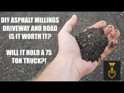 How much does 1 ton of asphalt millings cover?