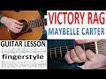 VICTORY RAG -  MAYBELLE CARTER - fingerstyle GUITAR LESSON