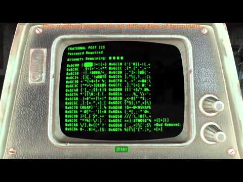 Fallout 4 hacking terminals made easy