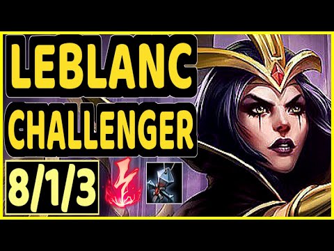 SERTUSS (LEBLANC) - 8/1/3 KDA CHALLENGER GAMEPLAY - EUW