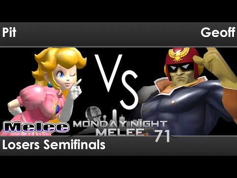MNM 71 - Pit (Peach) vs Geoff (C Falcon, Marth) Losers Semifinals - Melee