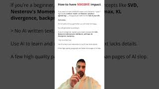 How to have MASSIVE impact With Science