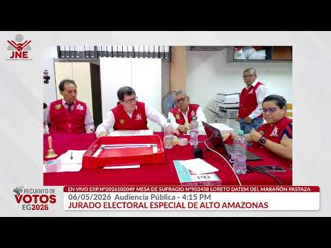 EN VIVO 06/05/2026 4:15 PM AUDIENCIA PUBLICA JEE ALTO AMAZONAS