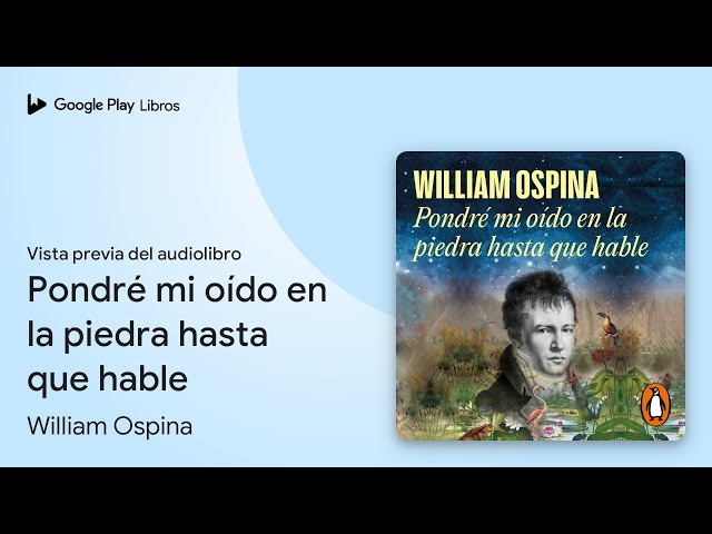 Vídeo relacionado con Pondré mi oído en la piedra hasta que hable (Random House)