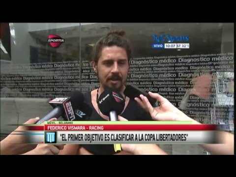 Federico Vismara: "Sava me preguntó si quería venir a Racing y le dije que sí"