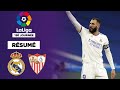 Résumé : Benzema record, Vinicius en sauveur, le Real écarte Séville