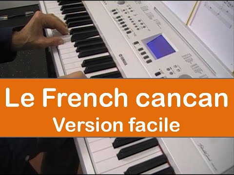 French cancan - version facile pour piano et clavier + Partition