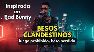 BESOS CLANDESTINOS – inspirada en Bad Bunny – besos clandestinos, queman como vino…