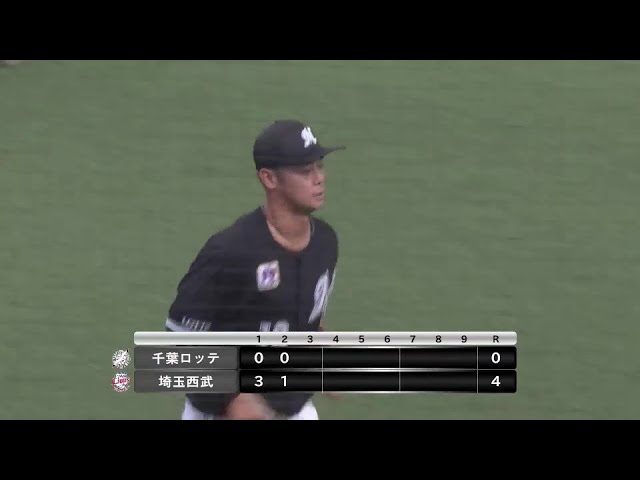 【ファーム】マリーンズ・平沢大河 ナイススローイングでマリーンズ・美馬学を助ける!! 2024年6月22日 埼玉西武ライオンズ 対 千葉ロッテマリーンズ