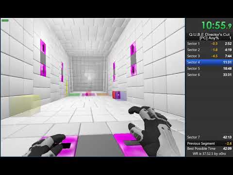 Q.U.B.E. Director's Cut Any% speedrun in 38:51.5