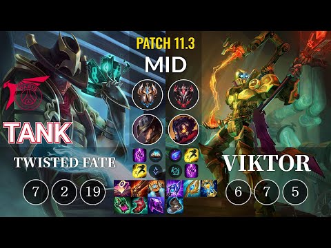 TLN Tank Twisted Fate vs Viktor Mid - KR Patch 11.3
