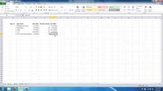 How to calculate a project completion date in Excel 2010