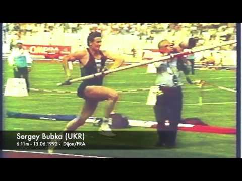 Sergey Bubka (UKR) - 6.11m - 13.06.1992 - Dijon/FRA
