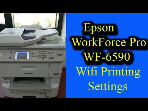 Epson WorkForce Pro  WF-6590 Wifi Settings