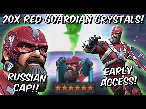 20x 5 & 6 Star Red Guardian Cavalier & Grandmaster Crystal Opening! - Marvel Contest of Champions