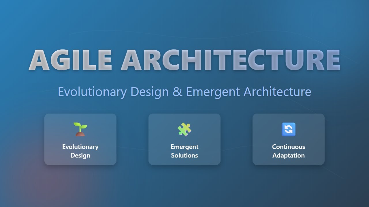 Agile Architecture: Evolutionary Design & Emergent Systems Explained!