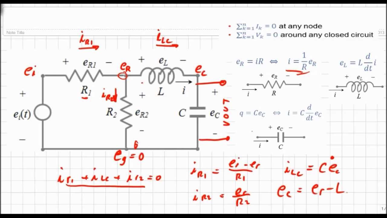 EME 3214: RCL Circuit to Laplace Example