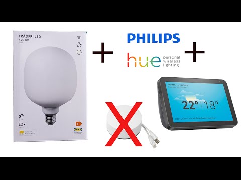 Ikea Tradfri, Philips Hue and Amazon Alexa. No IKEA gateway needed