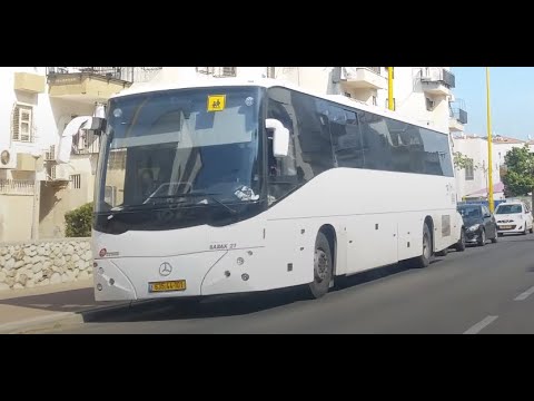 Mercedes Benz Oc500 Barak 21 of Yaron Bar Travels on HaTsiv'oni st. in Ashdod