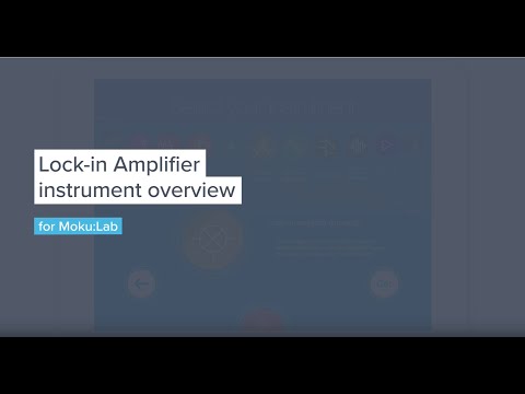 Moku:Lab's Lock-in Amplifier — Overview