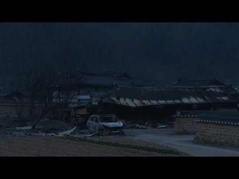 South Korean wildfires leave behind burnt and crumpled buildings | AFP
