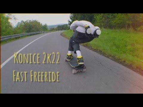 Konice 2022 freeride / Valera Fles raw run / Fast longboarding on tight turns