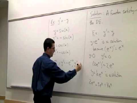 Ordinary Differential Equations Lecture 2—Classifying differential equations