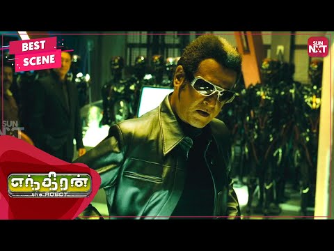 How Chitti Robo gets upgraded by Bora! | Enthiran | Tamil | Rajinikanth | Aishwarya Rai | Sun NXT