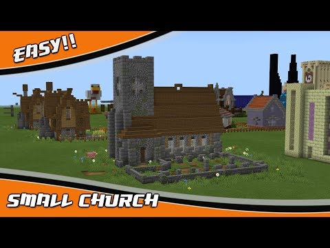Sunfire SG - Easy Medieval Church Tutorial: How to Build a Smalll Church in Minecraft